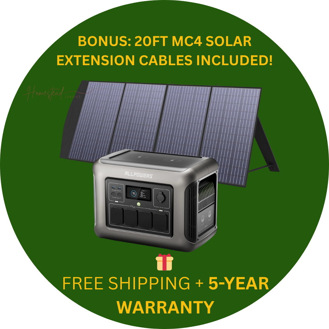 ALLPOWERS R1500 Portable Solar Generator Kit | Power Your Home, Garden & Adventures