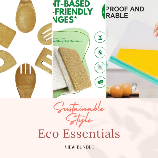 🌿 Eco Kitchen Starter Bundle – Reusable, Biodegradable & Sustainable Essentials (3-Piece Set)