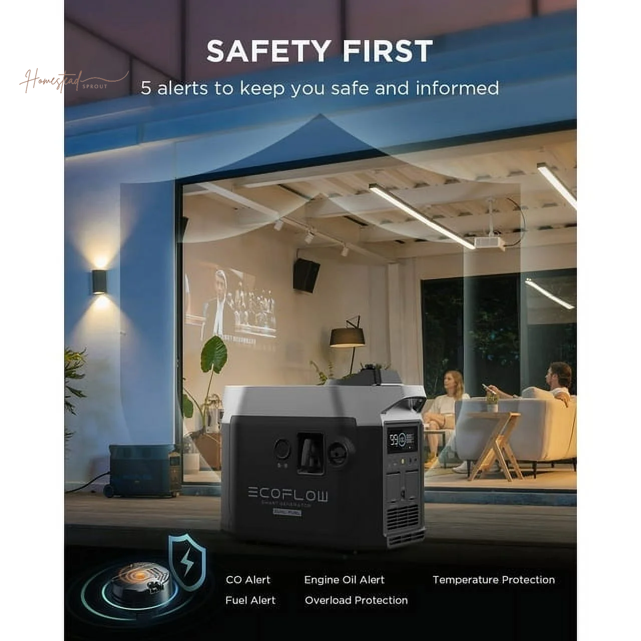 EF ECOFLOW DELTA 2 Max Solar Generator 2048Wh with 400W Portable Solar Panel | Fast-Charge Whole-Home Backup Power Station