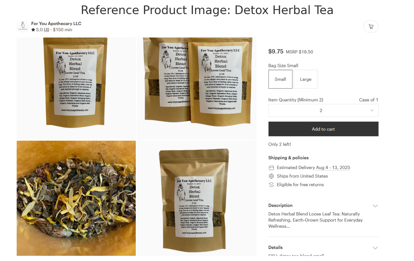 Herbal Detox Tea Blend – Clean Caffeine-Free Wellness Infusion